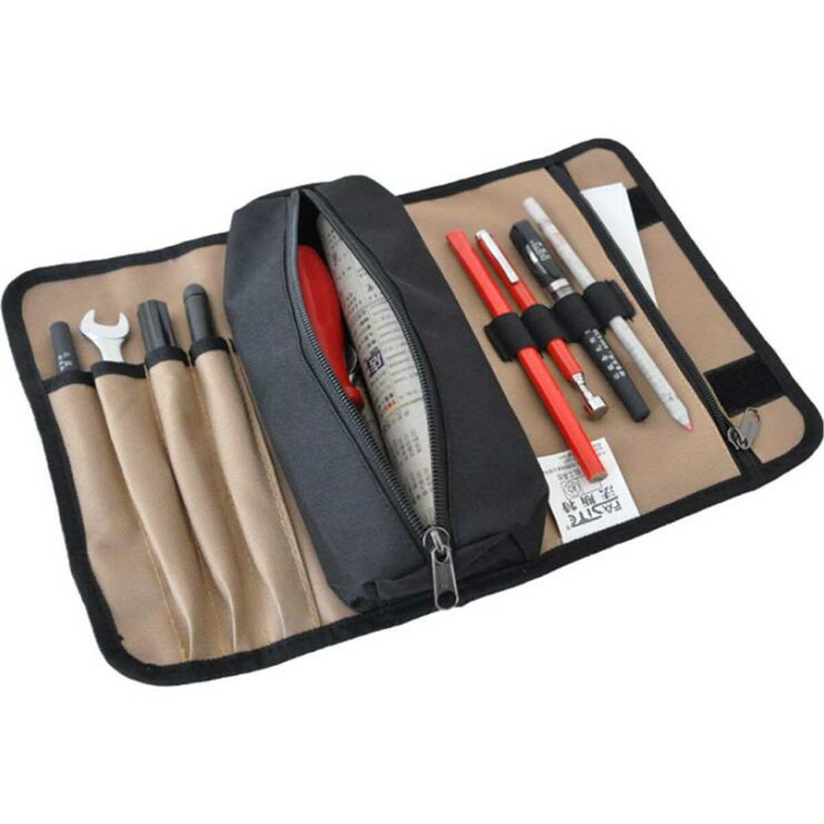 Oxford Roll Up Bag Wrench Screwdriver Tools Storage Bag Portable Organizer Bag Outdoor Camping Cycling