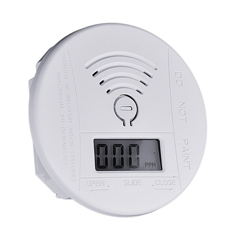 

Mini Round Smoke Detector Carbon Monoxide Detection LED Density Display Sound Light Alarm High Sensitivity Alarm Device