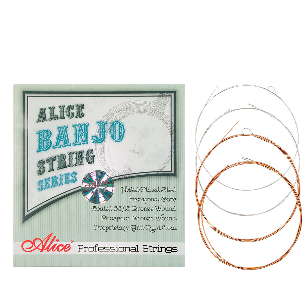 Alices 1 Set Banjo String AJ07 Banjo Strings 009 to 030 inch Plated Steel Coated Nickel Alloy Wound AJ07, NAOMI  - buy with discount
