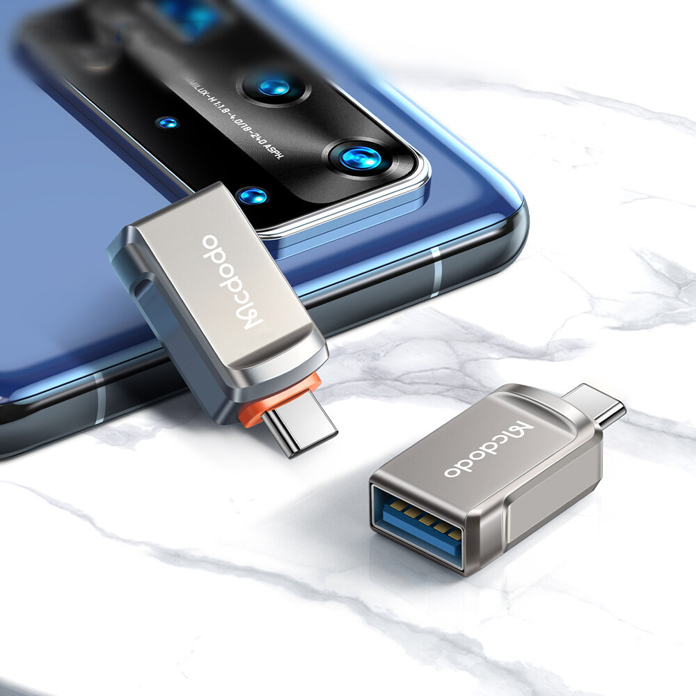MCDODO USB Type-C Naar USB 3.0 Vrouwelijke Adapter/USB-A 3.0 naar Apple Adapter OTG Connector Voor i