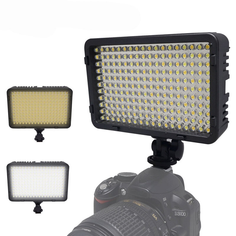 

Mcoplus LE-168 Bi-color 3200K 7500K LED Video Light Fill Light for Digital SLR Camera and DV Camcorder