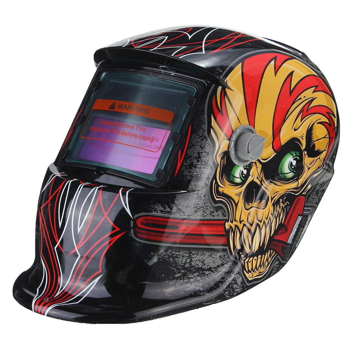 Skull Pattern Auto Darkening ARC MIG TIG Welding Helmet Welder Mask Protector