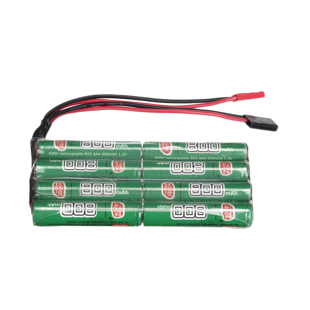 

Gens ACE 9.6V 800mAh AAA NiMH Battery JST Futaba Plug for RC Racing Drone