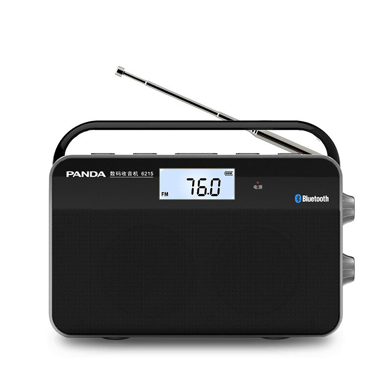 Panda 6215 AM FM Halfgeleiderradio Draagbare Bluetooth-luidspreker Ondersteuning TF-kaart MP3-speler
