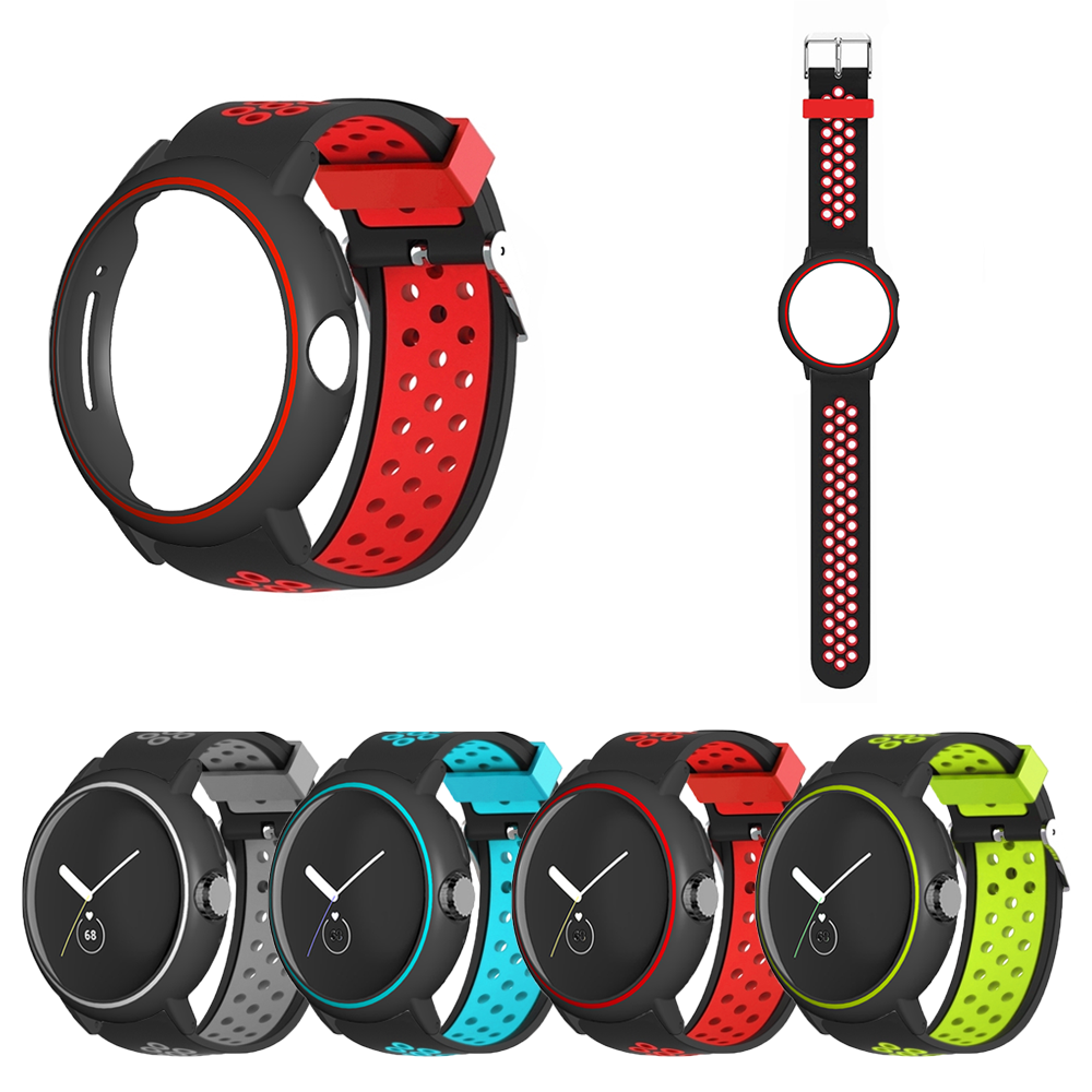 

Multi-color Sport Silicone Smart Watch Band Replacement Strap for Google Pixel Watch