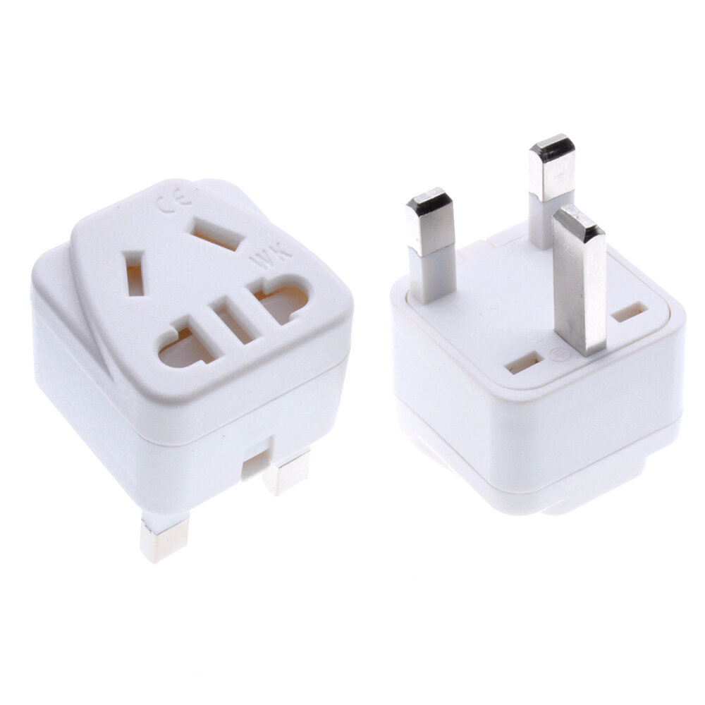 5 Pack SS414 Any plug to Grounded 3 pin UK/Hong Kong Plug Adapter 
