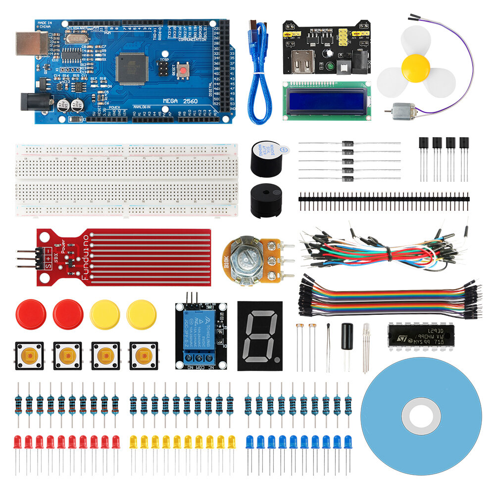 

Geekcreit® Scratch Super Base Kit for Arduino IDE MEGA2560 with 30 Lessons Tutorial Compatible with Mixly Mblock Magicbl