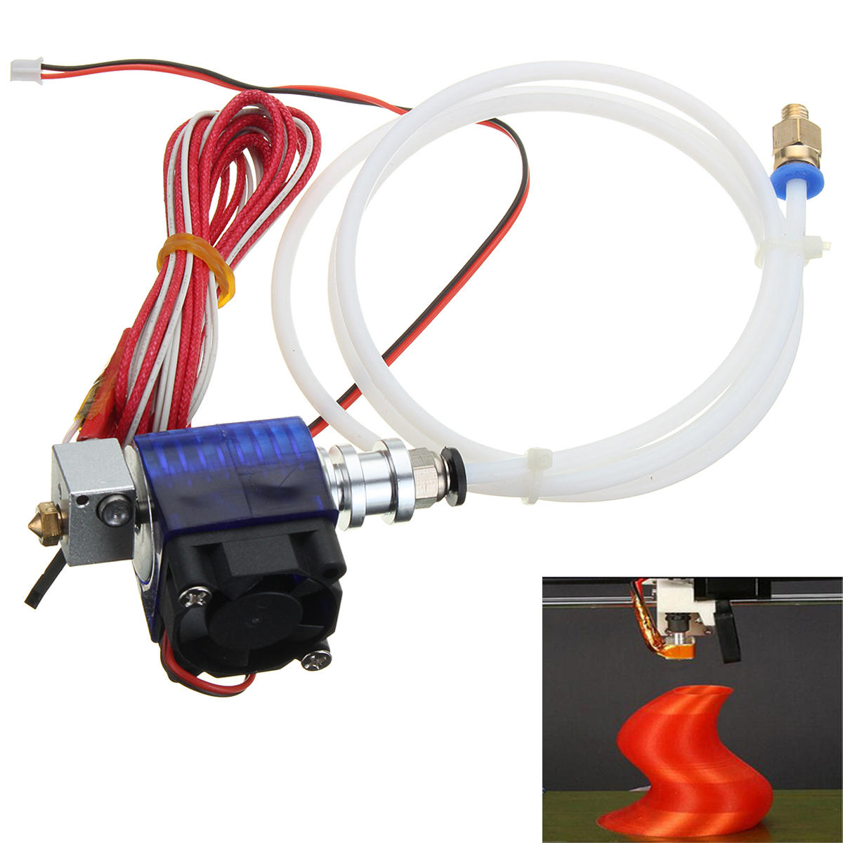 

1.75mm 0.4mm Filament Bowden Extruder J-head Hotend For 3D Printer Part