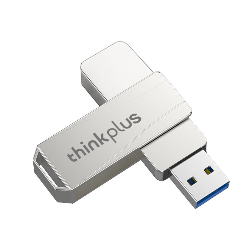 Lenovo ThinkPlus MU242 USB3.0 Flash Drive 32G 64G 128G Metal Interface Waterproof Heat Resistance 360° Rotation Fast Dat