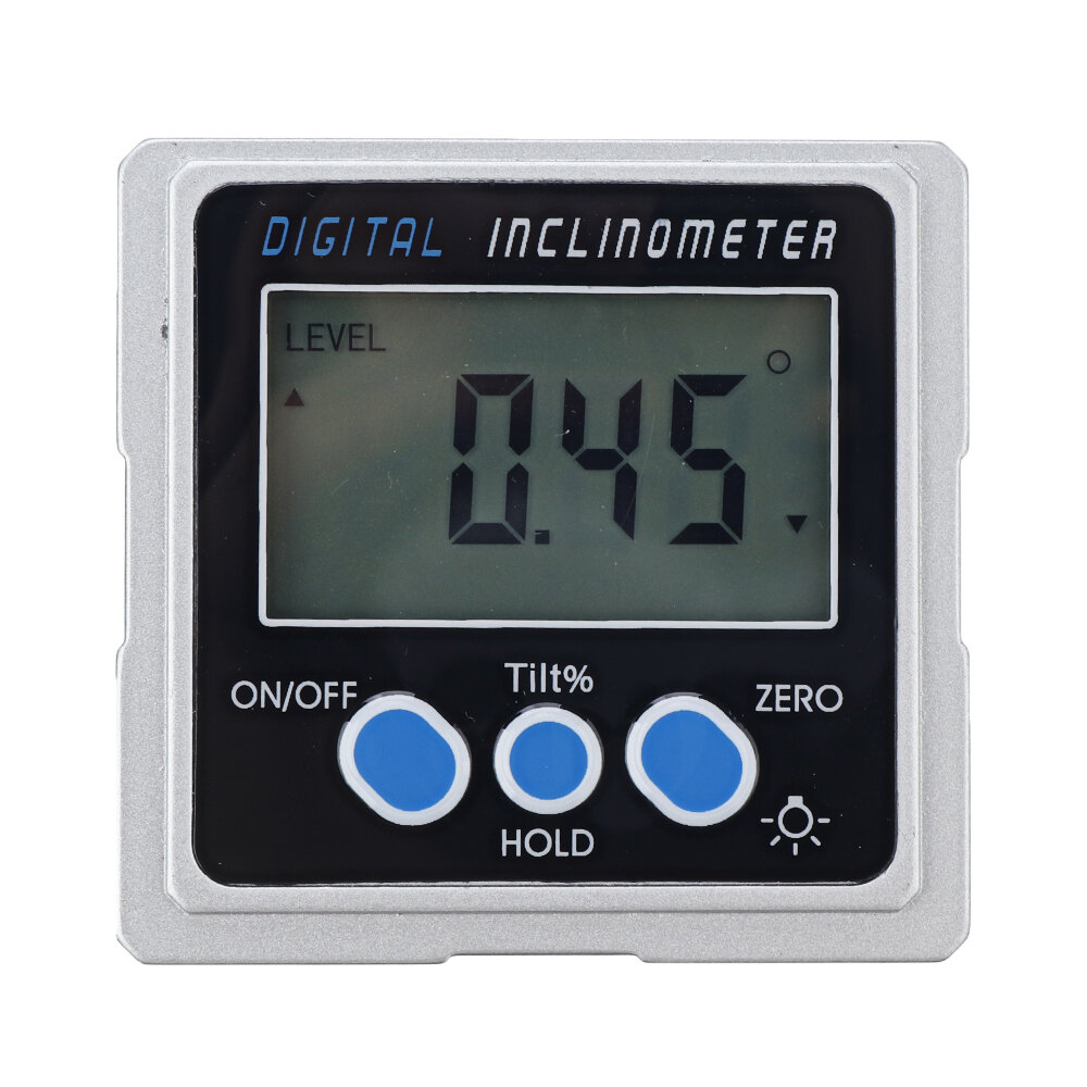 

Metal Digital Protractor Angle Finder 360° Inclinometer Spirit Level Ruler w/ Magnetic