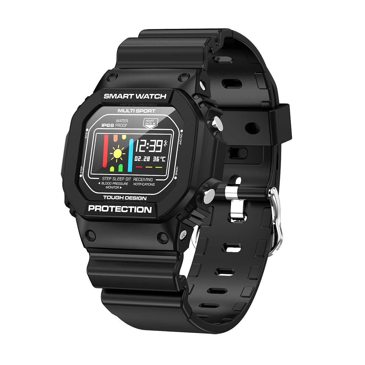 Bakeey X12 Single Touch 24-hour ECG Smart Watch