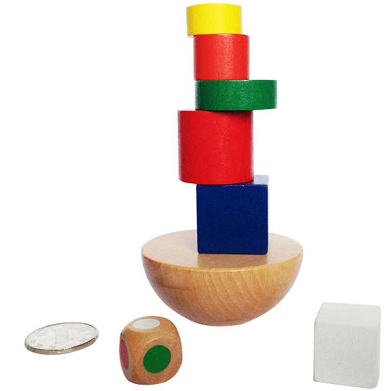 1 zak Puzzels Houten geometrische balans Spel Leuk speelgoed Puzzel Speelgoed voor kinderen Educatie