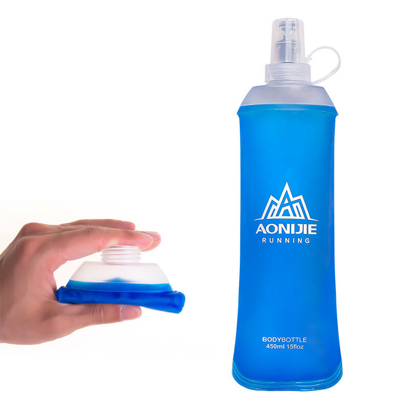 AONIJIE 500ML TPU Πτυσσόμενο Μαλακό Φορητό Μπουκάλι Νερό Σπορ Γυμναστήριο Βραστήρας Τρεχούμενο Νερό