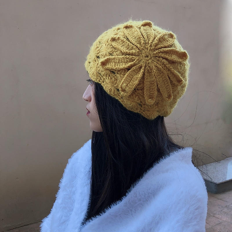 Ethnic Style Handmade Knitted Wool Hat