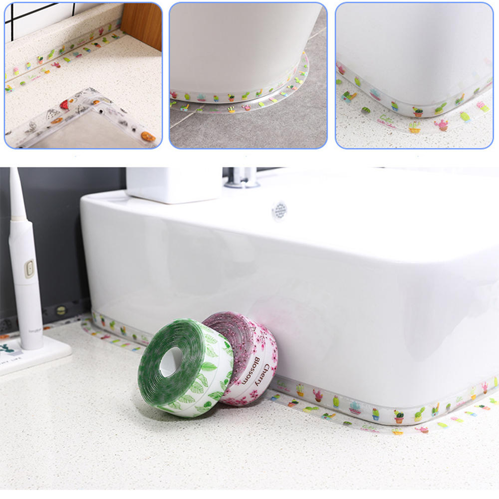

3,2 м Водонепроницаемы уплотнительная лента самоклеющаяся лента для защиты от плесени для кухни Ванная комната угол стен