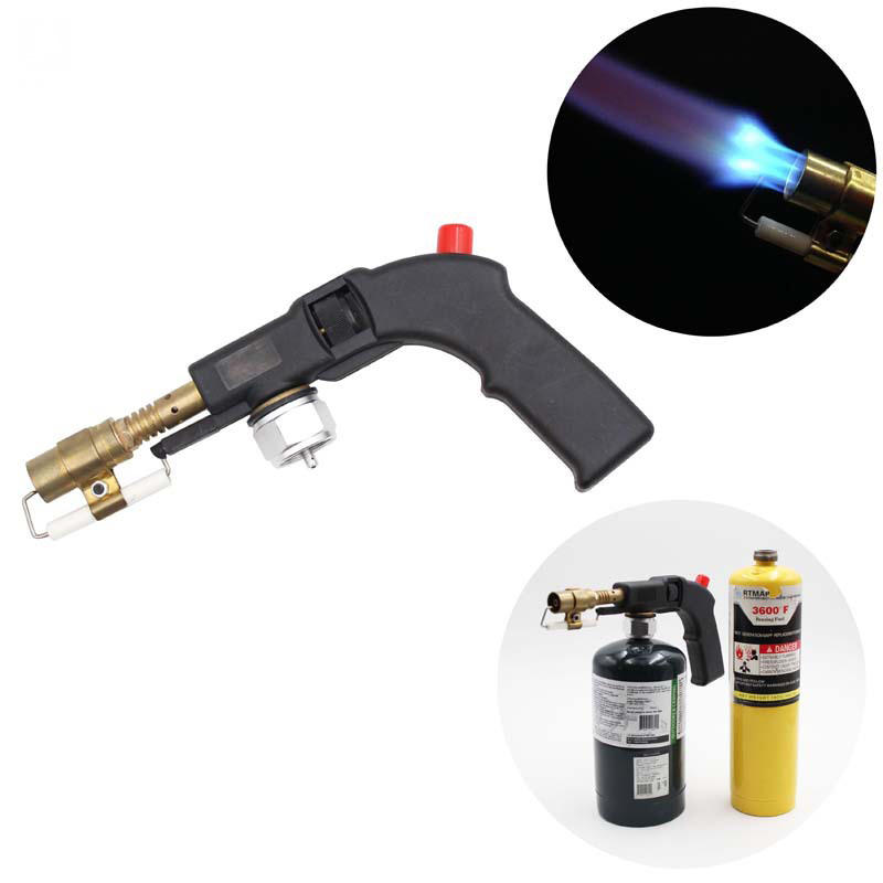 IPREE MAPP High Temperature Welding Torch Outdoor Camping BBQ Propane Oxygen Free Torch Lighter with Handles