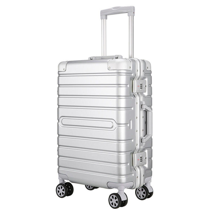 

IPRee® Luggage Suitcase Trunk Travel 90Fun Suitcase Aluminum Alloy Password Lock Spinner Wheel Luggage Case