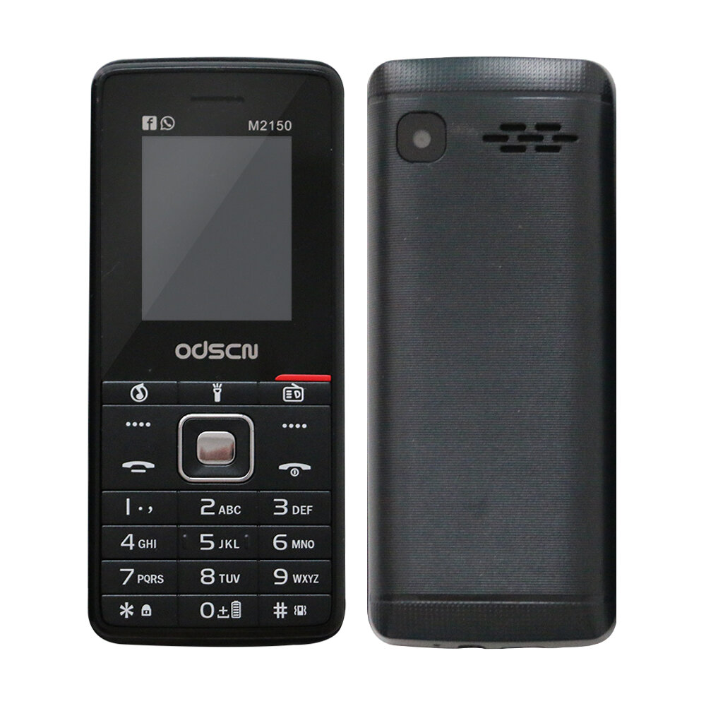 

ODSCN M2150 1.8 inch 1000mAh FM Radio bluetooth Whatsapp Speed Dial Dual SIM Card Feature Phone