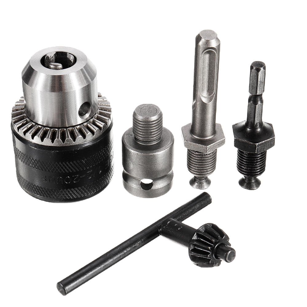 

Drillpro 1.5-13mm Drill Chuck Drill Adapter 1/2-20UNF Thread Changed Impact Wrench Into Eletric Dril