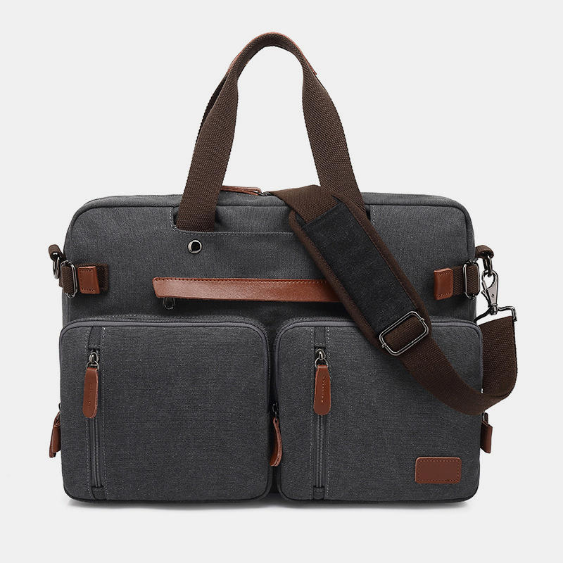 Men Large Capacity Multifunctional Waterproof Backpack Handbag Business Bag