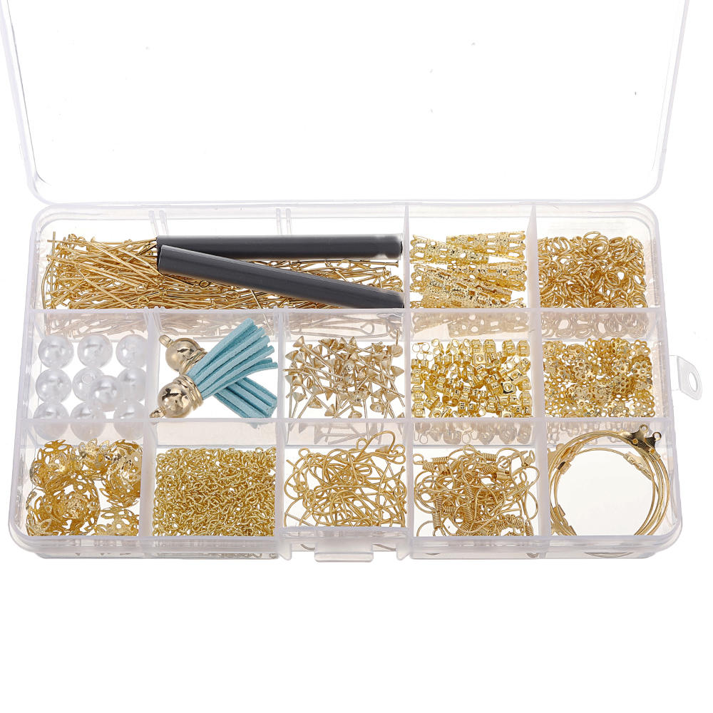 480 stks sieraden maken kit diy oorbel bevindingen haken kralen gemengde handgemaakte accessoires