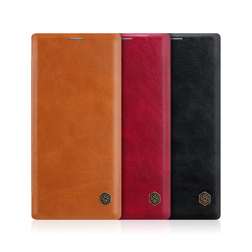 NILLKIN Flip Shockproof Card Slot Holder Full Cover PU Leather Vintage PC Protective Case for Samsung Galaxy Note 10+ / Note 10+ 5G