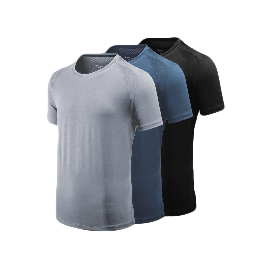 [FROM XIAOMI YOUPIN] Camiseta esportiva gelada para homem Giavnvay Camiseta de secagem rápida ultrafina e suave Aptidão Camisetas de corrida