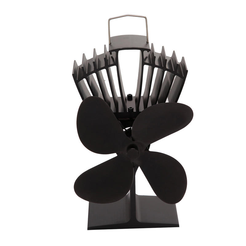 IPRee® F-1 4 Blades Fireplace Fan Winter Warm Heat Power Stove Fan Wood Burner Fan 