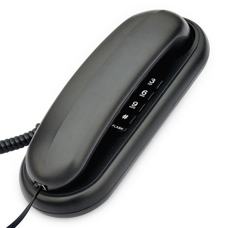 DAERXIN TCF-1000 Mini Desktop Corded Landline Phone Wall Mountable Fixed Telephone for Home Office Hotels