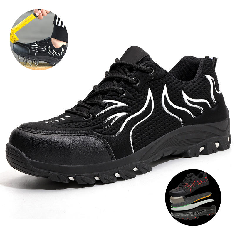 

Tengoo Мужская защитная обувь Рабочая обувь Steel Toe Водонепроницаемы Дышащие кроссовки с защитой от ударов