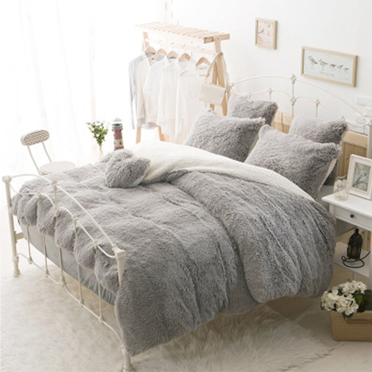 

Large Soft Теплое мохнатое пухлое плюшевое одеяло двойного размера Диванный диван Одеяла Одеяло Постельные принадлежност