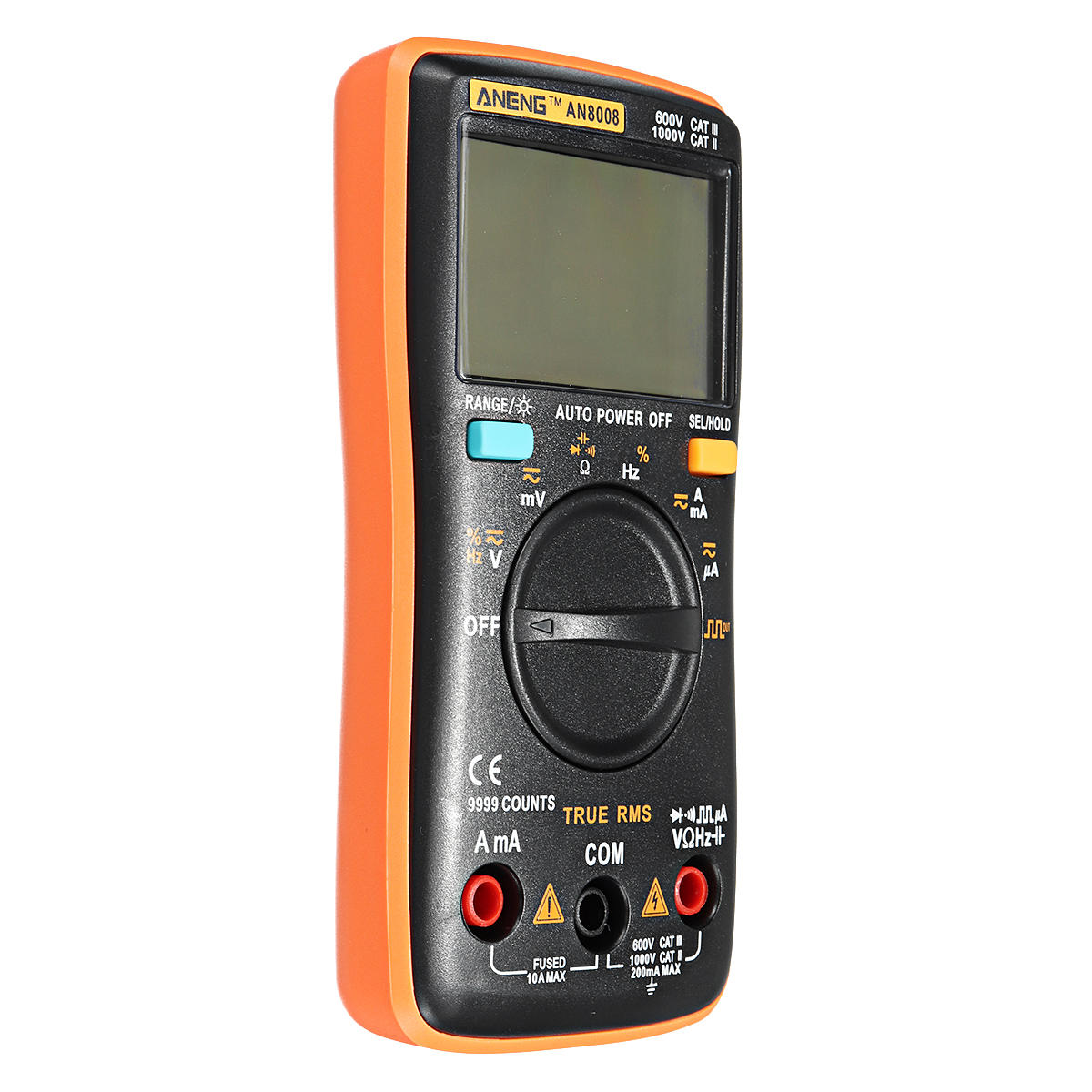 

Digital Multimeter Amperometer Universal Meter 9999 Counts Backlight AC DC Current/Voltage Resistance Frequency Capacita