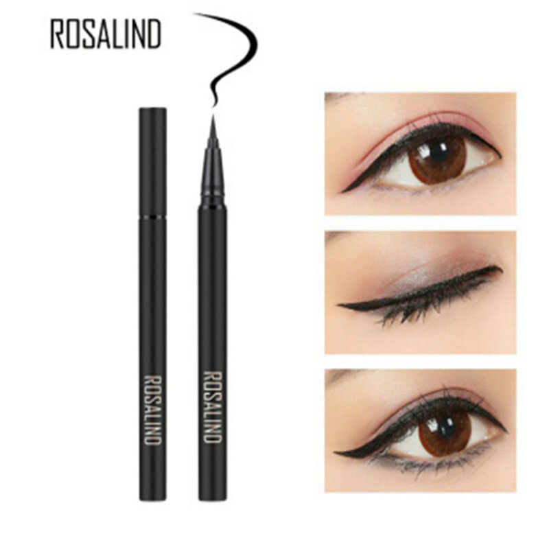 ROSALIND Eyeliner Arrow For Eyes Potloodmake-up Zwart Waterdichte oogschaduw Glitter Langdurige cosm