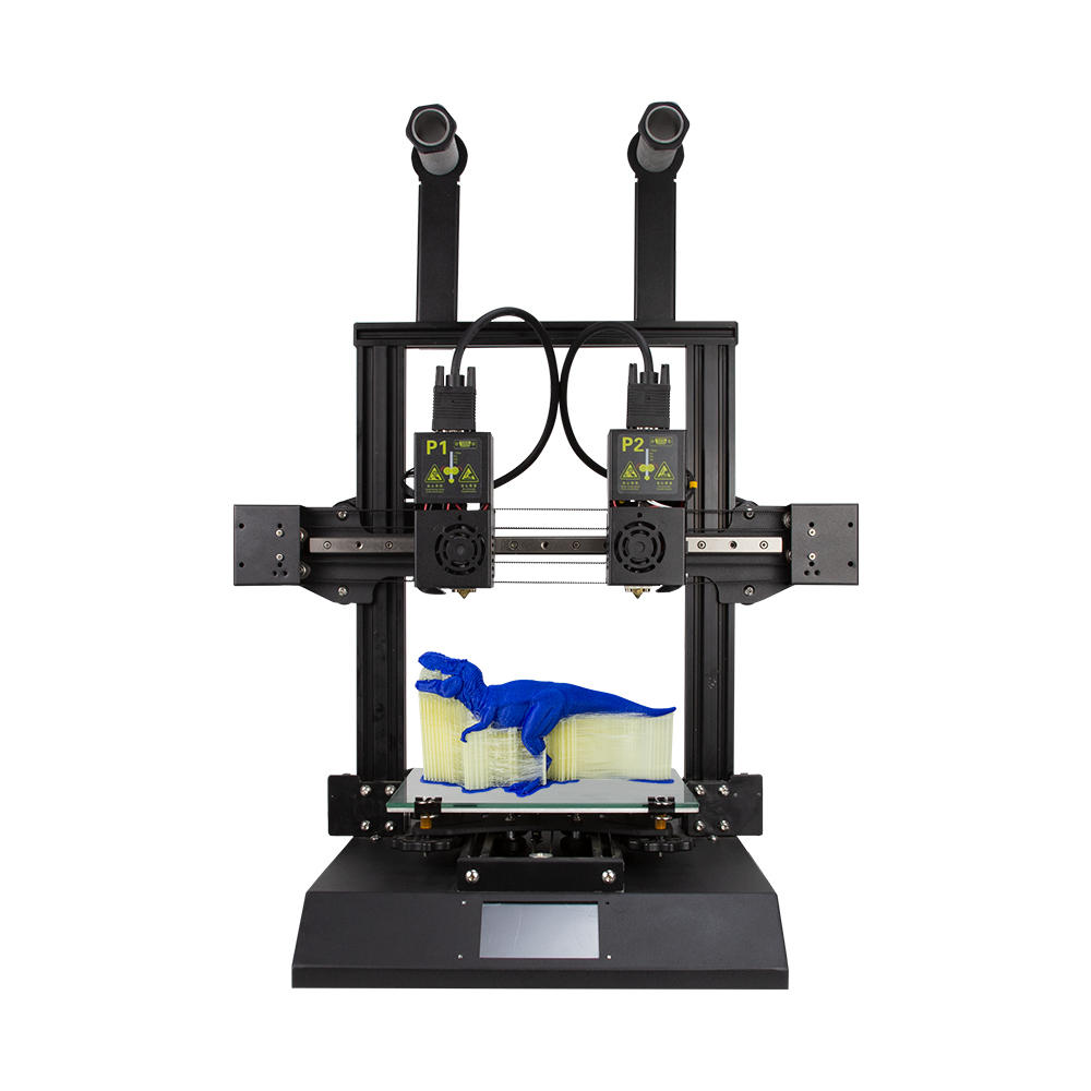 TENLOG® Hands 2 FDM 3D Printer Kit 220*220*250mm Print Size with Dual Nozzl Extruder/Powerful Mainboard/Modular Xaxis/Dual Motor/3.5inch Colorful Screen