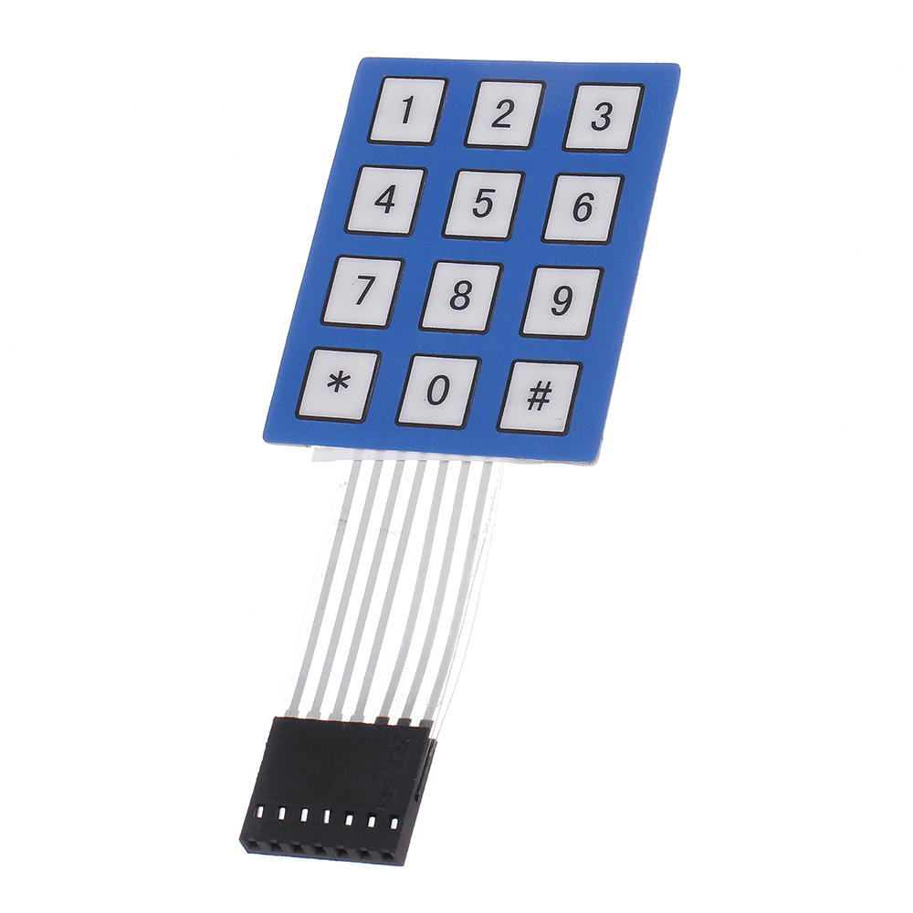 4 x 3 Matrix Array 12 Key toetsenbord Toetsenbord Verzegeld membraan 4 * 3 Button Pad met sticker sc