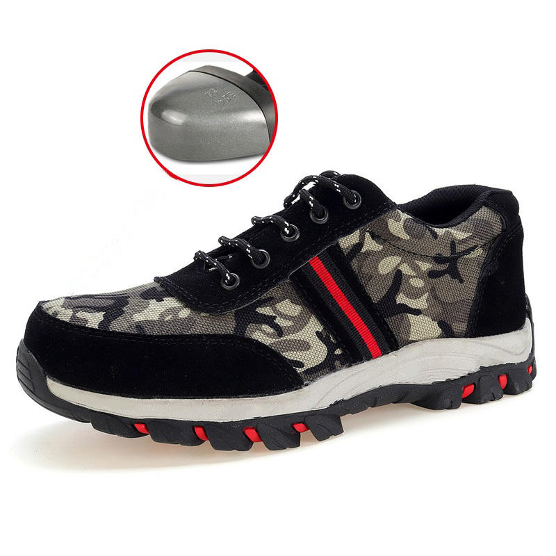 TENGOO Güvenlik Ayakkabıları İş Ayakkabıları Erkeklerin Yürüyüş Su Geçirmez Anti-Smash Kaymaz Spor Ayakkabıları.