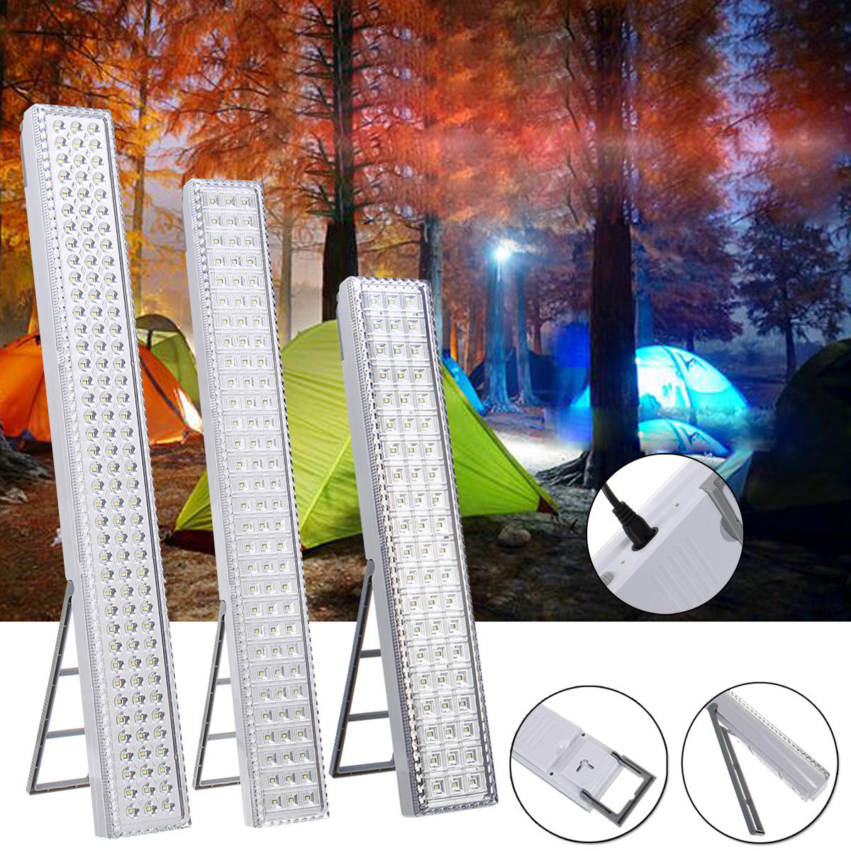 Draagbare LED Camping Lantaarn Tent Licht Werk Oplaadbare Lamp Vissen Buiten