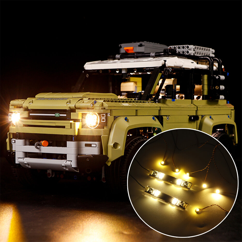 

LED Light Lighting Kit ONLY For LEGO 42110 Technic Land Rover Defender Car Toys