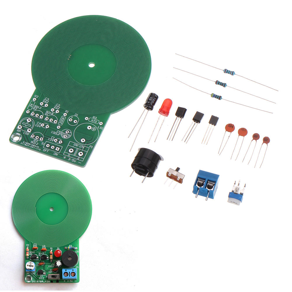 5pcs DIY Electronic Kit Set Metal Electronic Parts DIY Soldering Practice Board for Skill Competition