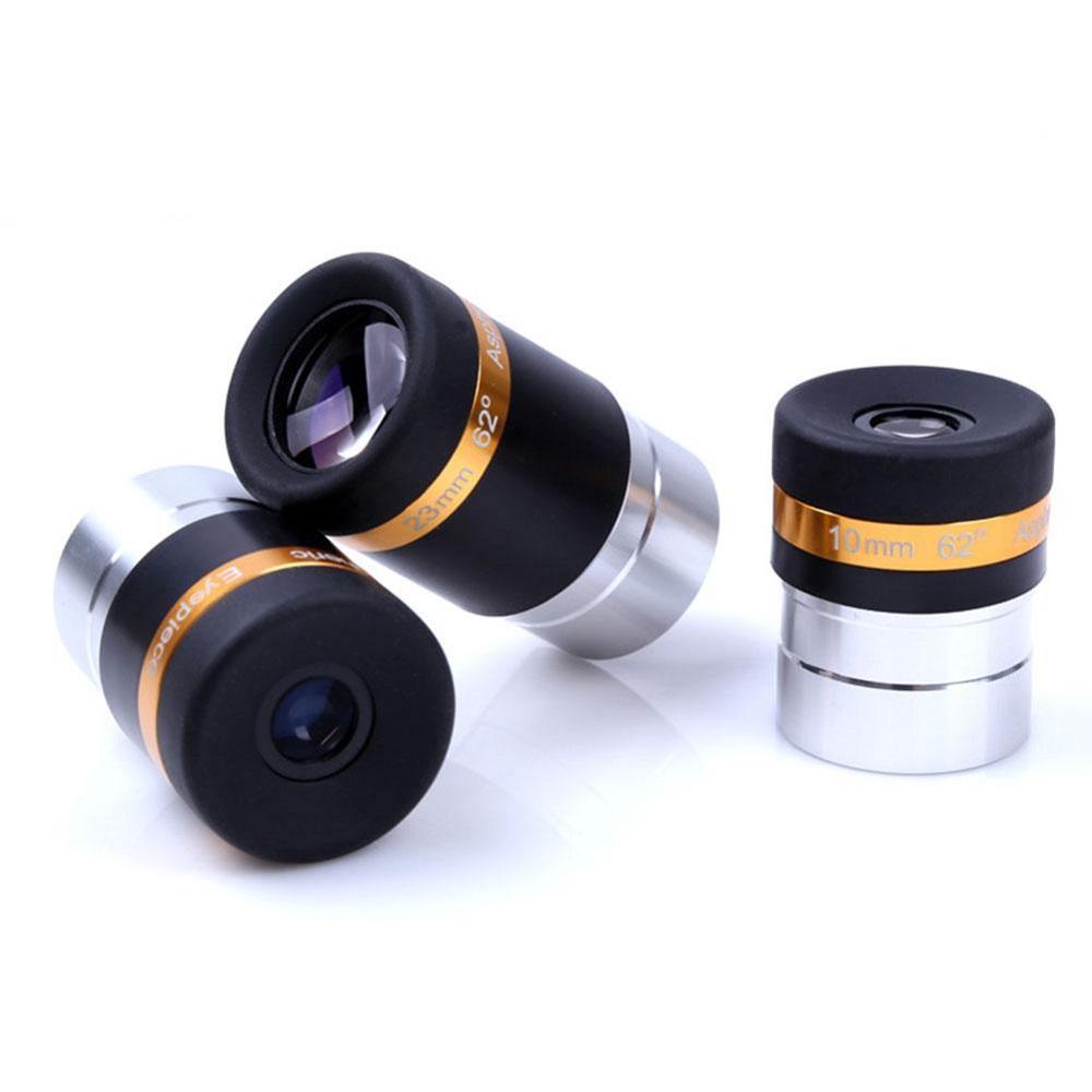 

3Pcs Aspheric Telescope Eyepiece Wide Angle 62 Degree Lens 4/10/23mm Accessories For 1.25 Inch / 31.7mm Astronomy Telesc