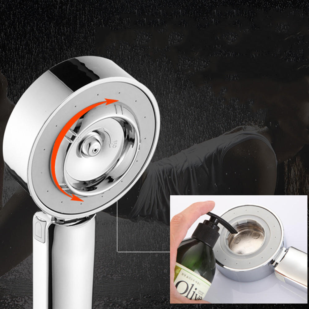 

3 Modes Double Sided Shower Head Water Spray Sprinkler Automatic Booster Bathroom Powerful Energy Water Saving Shampoo S