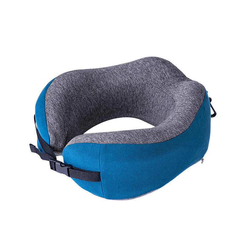 Almohada de cuello ajustable para viajes y oficina con forma de U de Naturehike, almohada de espuma viscoelástica 50D Memory Foam.