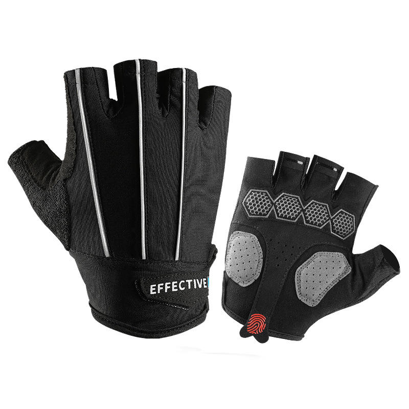 golovejoy Motorcycle Half Finger Gloves Sport Riding Reflective Protective Outdoor Anti-skid