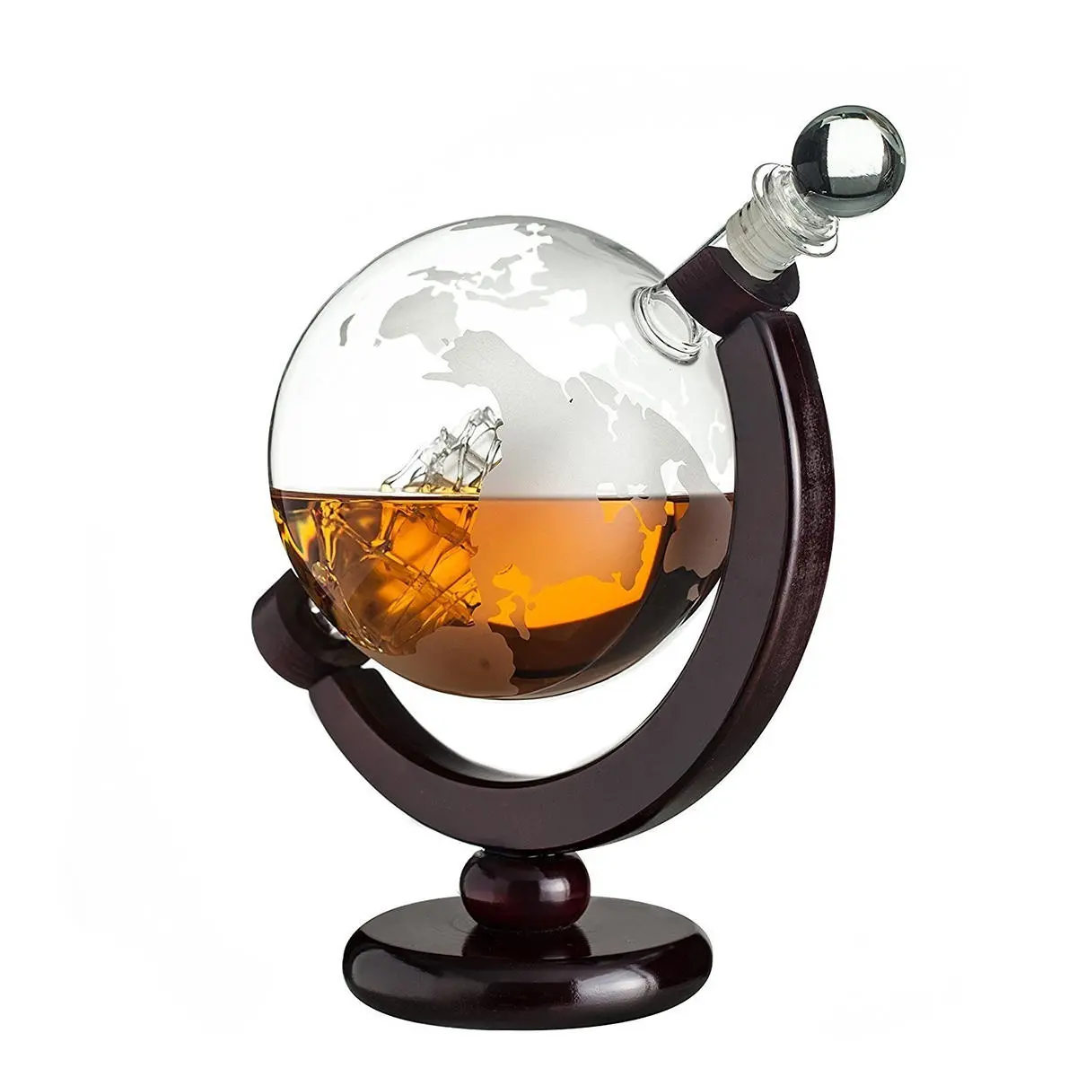 banggood.com | 850ml Glazen karaf Globe Liquor Geschenken Whiskyfles Grote capaciteit Fles Geesten