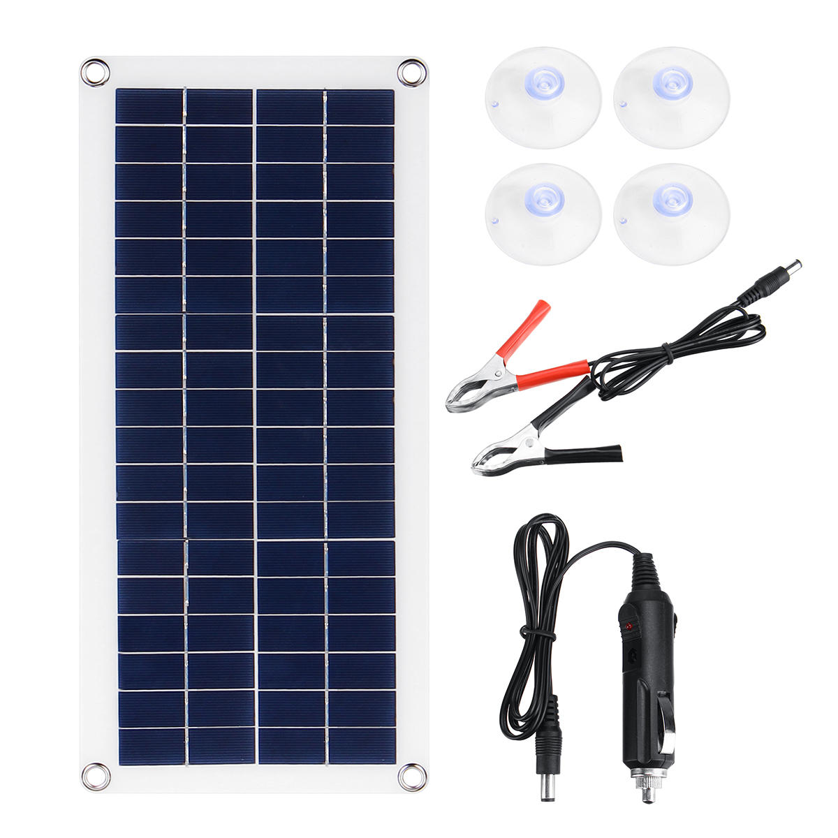 

15W 18V 435×200×2.5mm Polysilicon Solar Panel for RV Roof Boat