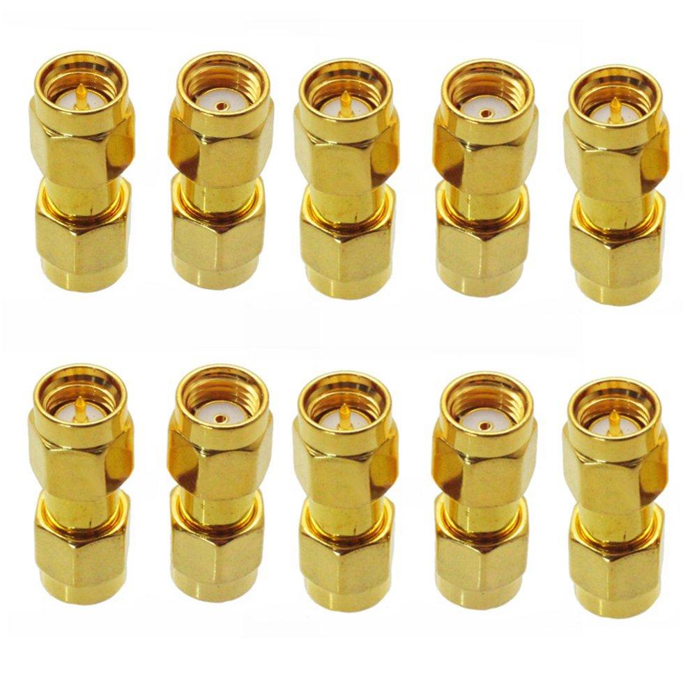 10pcs x N female To RP-SMA male RF Straight connector Adapter