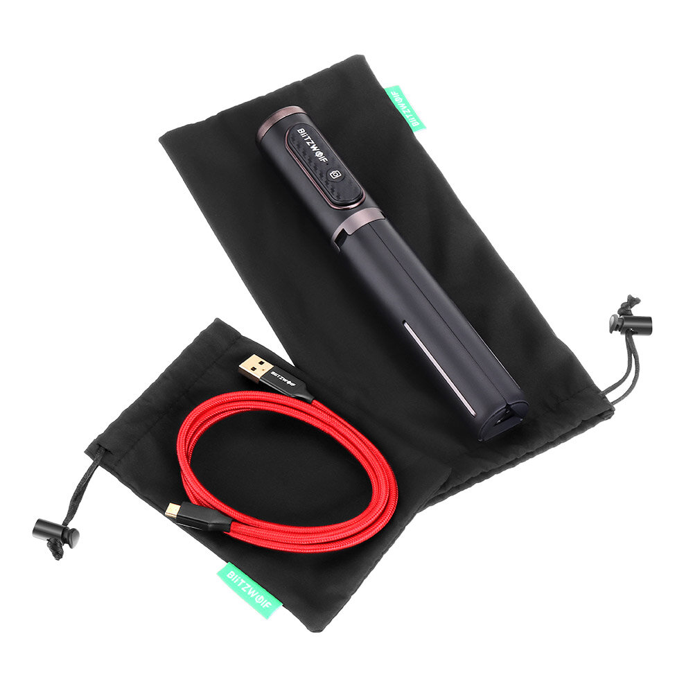 BlitzWolf® BW-ST1 draagbare kabel-organizer Hoofdtelefoon-opbergtas voor kabel Hoofdtelefoon Power Bank Selfie Sticks