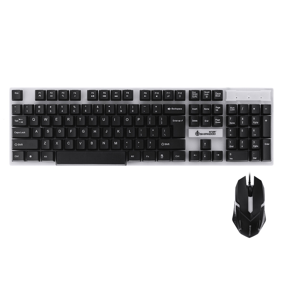 

104 Keys RGB Backlit Wired Gaming Keyboard and 1600 DPI Gaming Mouse Set for PC Laptop