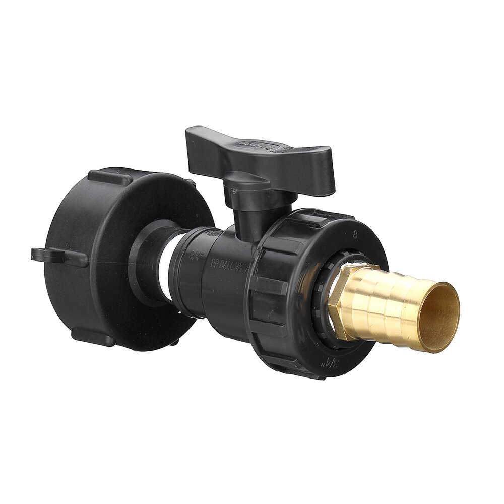 S60x6 3/4 IBC tankafvoeradapter Pagode Outlet Tap Water Connector Vervanging PP Kogelkraan Fitting O