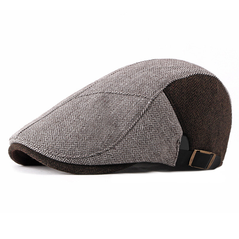 Casual Warm Hat Men's Woolen British Retro Beret Caps
